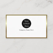 14 Modern Gold Logo Promote Company Brand Name 名刺 (裏面)