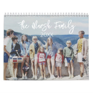 14 Photo Full Coverage Pics Minimal Design Family カレンダー