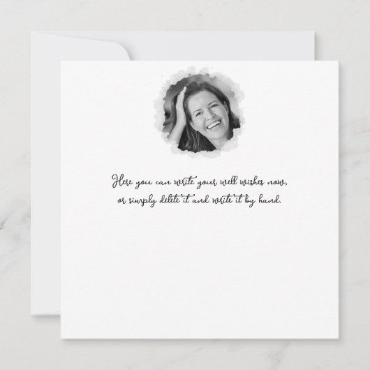 *_* 14 PHOTO NAME Birthday Whimsical Gothic 招待状 (裏面)