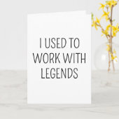 14 Photos I Used To Work With Legends Coworker カード (黄色い花)