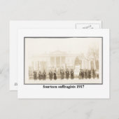 14 Sufragists, 1917 ポストカード (正面/裏面)
