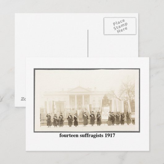 14 Sufragists, 1917 ポストカード (正面/裏面)