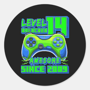 14 Unlocked 素晴らし 2009ビデオゲーム14誕生日 ラウンドシール