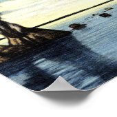 14 x 11ダイビングシーン、サイプレスフロリダ ポスター (角)