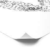 14 x 11平和サイン図解入りの、写真付きのの写アート真 フォトプリント            (角)