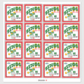 14 x 14ビンゴ シール (シート)