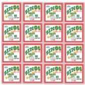 14 x 14ビンゴ シール (正面)