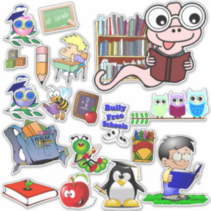 14 x 14学校 シール