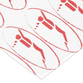 14" X 72"テーブルのランナー-スキューバダイバー ショートテーブルランナー (コーナー)