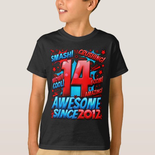 14 Year Old For Boys 14th Birthday Boy 14 Year Old Tシャツ (正面)