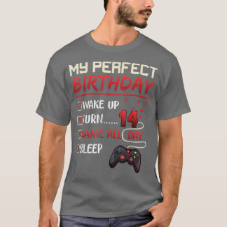 14 Year Old Gamer Gift Boy Teen 14th Perfect Birth Tシャツ
