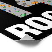 14 Year Old Rock Climber Birthday 14th Climber Bei ポスター (角)