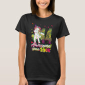 14 Years Old  Unicorn Flossing 14th Birthday Unico Tシャツ (正面)