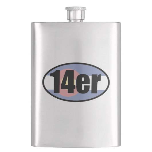 14erフラグ フラスク (正面)