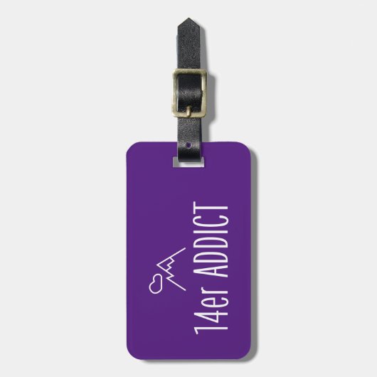 14er中毒 ラゲッジタグ (正面縦)