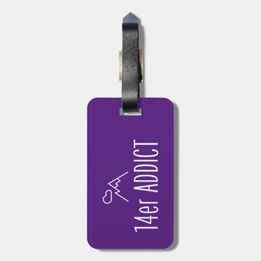 14er中毒 ラゲッジタグ (裏面縦)