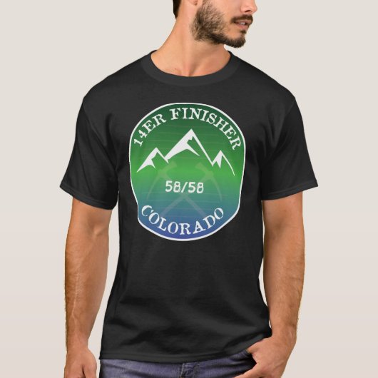 14er Finisher Colorado Fourteer 14ers Hiking Cli Tシャツ (正面)