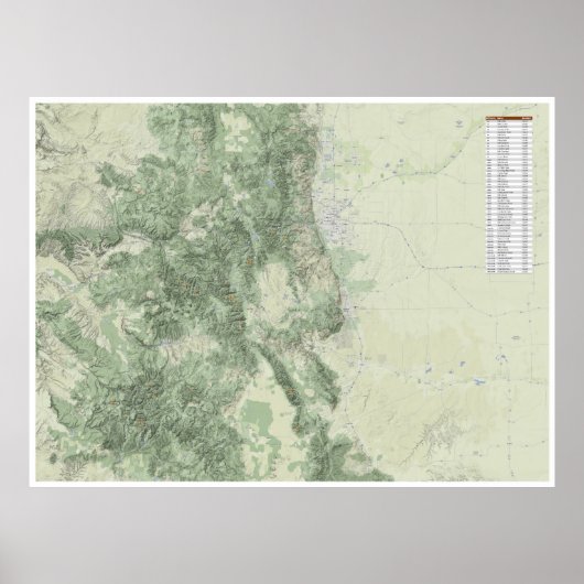 14ers of Colorado - Difficulty Legend ポスター (正面)