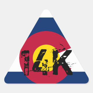 14kステッカー 三角形シール