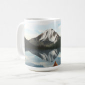 14oz mugと"Macgillycuddy's Peak"画像 コーヒーマグカップ (正面左)