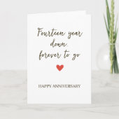 14st Anniversary – Fourtee Year Down Forever to Go カード (正面)