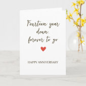 14st Anniversary – Fourtee Year Down Forever to Go カード (黄色い花)
