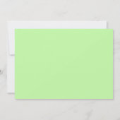 14thバースデーパーティードグリーンネオンライト 招待状 (裏面)