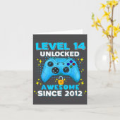 14th Birthday For Boys 14 Years Birthday Kids  カード (黄色い花)