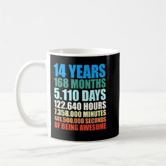 14th Birthday Gift Boys 14s Years Beings Awesome コーヒーマグカップ