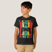 14th Birthday Level 14 Achieved Gamer Funny Birthd Tシャツ (正面フル)