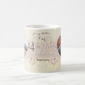 14th Wedding Anniversary Ivory Coffee Mug コーヒーマグカップ (中央)