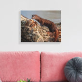 14x11アメリカン・ミンク キャンバスプリント (インサイチュ (リビング))