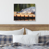 14x11アリゲーターアットホモササ春ワイルドライフスタット キャンバスプリント (インサイチュ (寝室))