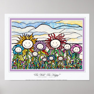 14x11「元気でいよう」 エクレベリーオールカラーリボンアート ポスター