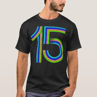15おもしろい位誕生日ギフト可愛い歳レインボーB Tシャツ