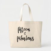 15とファブラスキンセアニェラ15th誕生日トート ラージトートバッグ (正面)