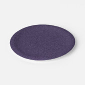 15のプラムグリッターのプリントの輝きのパーティーの供給 ペーパープレート (アングル)