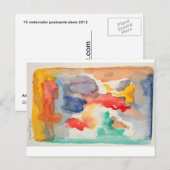 15の水彩画の郵便はがきショー2012年 ポストカード (正面/裏面)