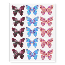 15の蝶一時的な入れ墨