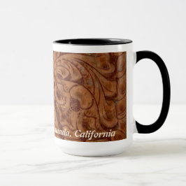 15のozのマグのランチョDel Vinedos Temeculaカリフォルニアの革 マグカップ