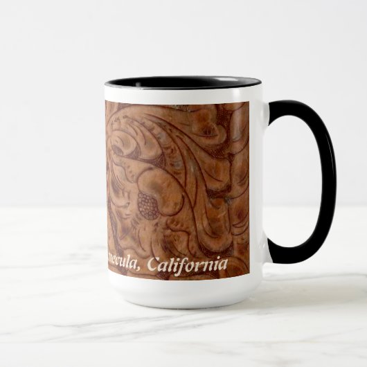 15のozのマグのランチョDel Vinedos Temeculaカリフォルニアの革 マグカップ (右)