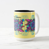 15のOzのマグ: 平和倍音 ツートーンマグカップ (正面右)