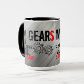 15のozのマグ、"私のギア" マグカップ (正面左)