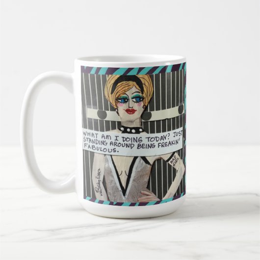 15のozのマグdon'tは私に迷惑を掛けます コーヒーマグカップ (左)