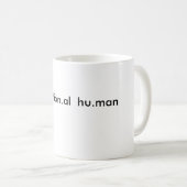 15のoz。 大きいマグ コーヒーマグカップ (正面右)