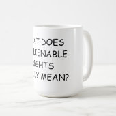 15のoz。 譲渡できない実際にすることがのコーヒー・マグ コーヒーマグカップ (正面右)