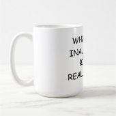 15のoz。 譲渡できない実際にすることがのコーヒー・マグ コーヒーマグカップ (左)