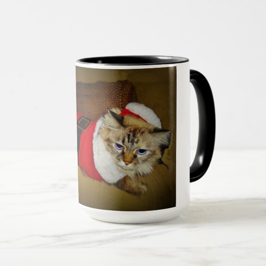 15のoz。 Deziのマグサンタとして服を着るRagdoll マグカップ (正面右)