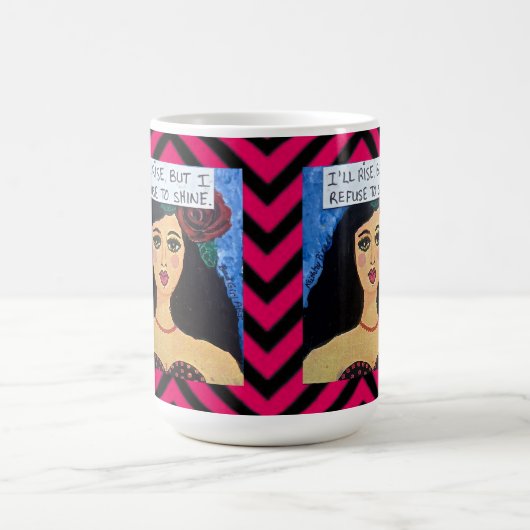 15のOZ MUG-Iは上がりますが、私は照ることを断ります コーヒーマグカップ (中央)