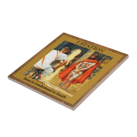 15イエス・キリストの十字架の道#1はCondmnedです タイル (側面)